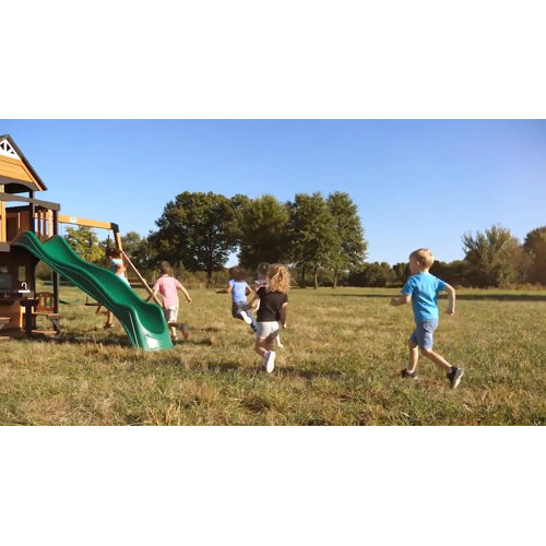 Backyard Discovery Canyon Creek All Cedar Swing Set & Reviews Wayfair